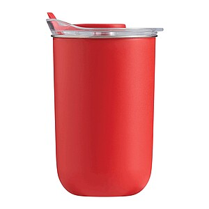 Dvojstenný termohrnček 350 ml, červená