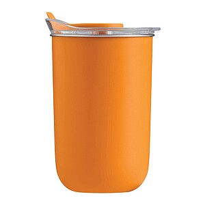 Dvojstenný termohrnček 350 ml, oranžová