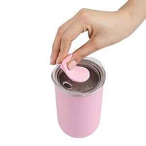 Dvojstenný termohrnček 350 ml, ružová