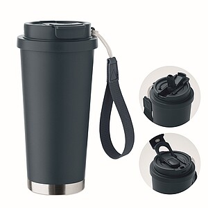 Dvojstenný termohrnček 500ml, tmavomodrá námornícka