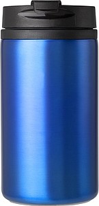 Dvojstenný termohrnček z nehrdzavejúcej ocele. Objem 300 ml. Kobaltovo modrá.