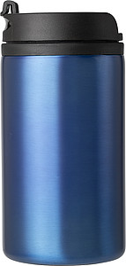 Dvojstenný termohrnček z nehrdzavejúcej ocele. Objem 300 ml. Kobaltovo modrá.