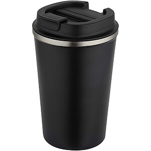 Dvojstenný vákuovo izolovaný termohrnček z nehrdzavejúcej ocele 350 ml, čierna