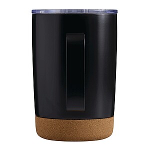 Dvojstenný vakuový termohrnček 350 ml, čierny
