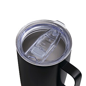 Dvojstenný vakuový termohrnček 350 ml, čierny