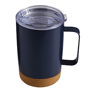 Dvojstenný vakuový termohrnček 350 ml, modrý