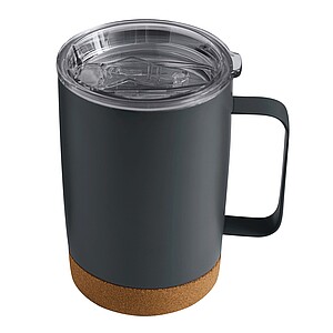 Dvojstenný vakuový termohrnček 350 ml, sivý