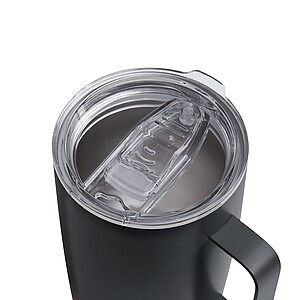 Dvojstenný vakuový termohrnček 350 ml, sivý