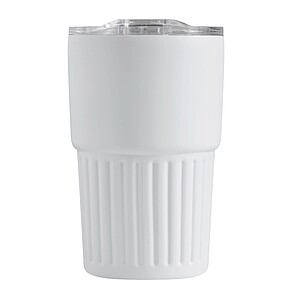 Dvojstenný vakuový termohrnček 450 ml, biely