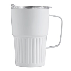 Dvojstenný vakuový termohrnček 450 ml, biely