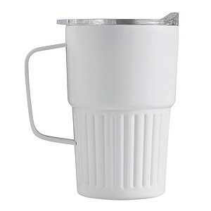 Dvojstenný vakuový termohrnček 450 ml, biely