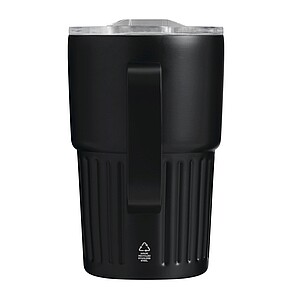 Dvojstenný vakuový termohrnček 450 ml, čierny