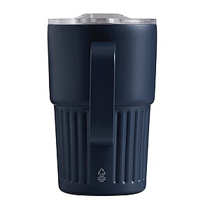 Dvojstenný vakuový termohrnček 450 ml, modrý