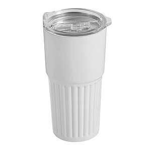 Dvojstenný vakuový termohrnček 600 ml, biely