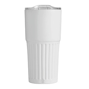Dvojstenný vakuový termohrnček 600 ml, biely
