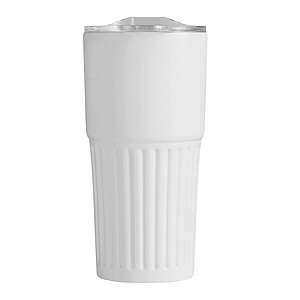 Dvojstenný vakuový termohrnček 600 ml, biely