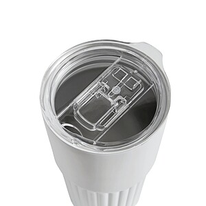 Dvojstenný vakuový termohrnček 600 ml, biely