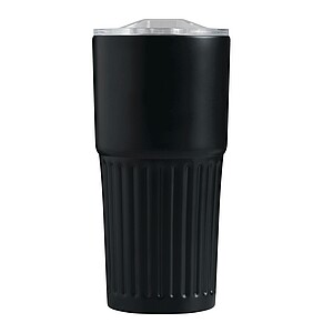 Dvojstenný vakuový termohrnček 600 ml, čierny