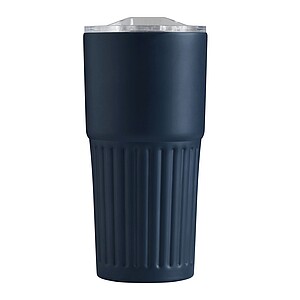 Dvojstenný vakuový termohrnček 600 ml, modrý