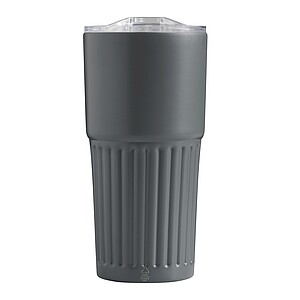 Dvojstenný vakuový termohrnček 600 ml, sivý