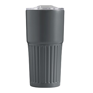 Dvojstenný vakuový termohrnček 600 ml, sivý