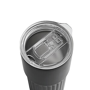 Dvojstenný vakuový termohrnček 600 ml, sivý