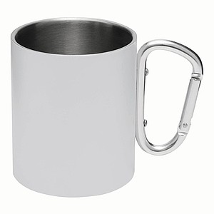 Dvojvrstvový nerezový hrnček, 300ml, biely
