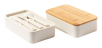 Dvoudílný lunchbox s bambusovým víčkem