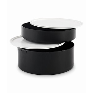 Dvoupatrový box na oběd 950 ml, černá