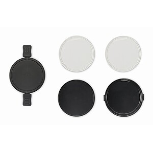 Dvoupatrový box na oběd 950 ml, černá