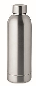Dvoustěnná láhev na pití, 500ml, stříbrná