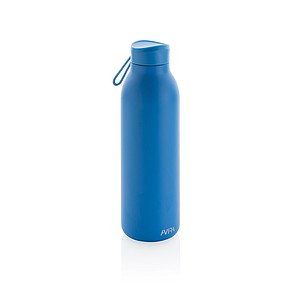 Dvoustěnná láhev na pití 500ml, z recyklované nerez oceli, světle modrá