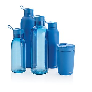 Dvoustěnná láhev na pití 500ml, z recyklované nerez oceli, světle modrá