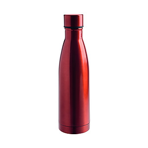 Dvoustěnná láhev na pití se šroubovacím víčkem, 500ml, červená