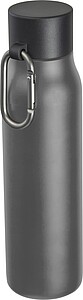 Dvoustěnná láhev s karabinou 600 ml, antracitová