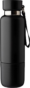 Dvoustěnná láhev z nerezové oceli, 500 ml, černá