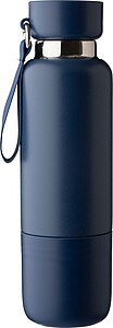 Dvoustěnná láhev z nerezové oceli, 500 ml, modrá