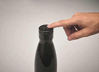 Dvoustěnná nerezová láhev, 500ml, s teploměrem