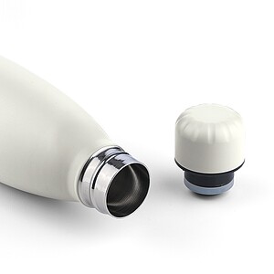 Dvoustěnná nerezová termoska 500 ml, bílá