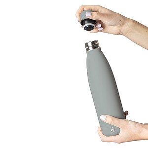 Dvoustěnná nerezová termoska 500 ml, šedá