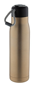 Dvoustěnná nerezová termoska, 500ml, zlatá