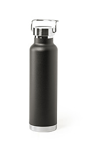 Dvoustěnná nerezová termoska, 650ml, s měděnou izolací, černá