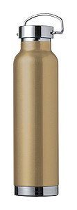 Dvoustěnná nerezová termoska, 650ml, s měděnou izolací, zlatá
