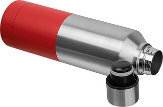 Dvoustěnná termoska z nerezové oceli 500 ml, červená