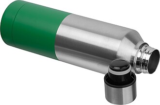 Dvoustěnná termoska z nerezové oceli 500 ml, zelená