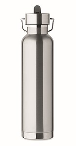 Dvoustěnná vakuově izolovaná láhev 660 ml, stříbrná
