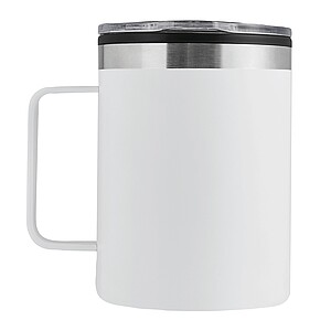 Dvoustěnný cestovní hrnek 400 ml, bílá
