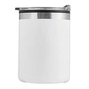 Dvoustěnný cestovní hrnek 400 ml, bílá