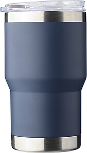 Dvoustěnný cestovní termohrnek z recyklované nerezové oceli 350 ml, modrá