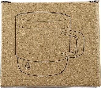 Dvoustěnný hrnek z recyklované nerezové oceli, 180 ml, modrá